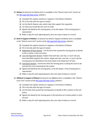 Making a Motion in a Civil Action Checklist - North Dakota, Page 3