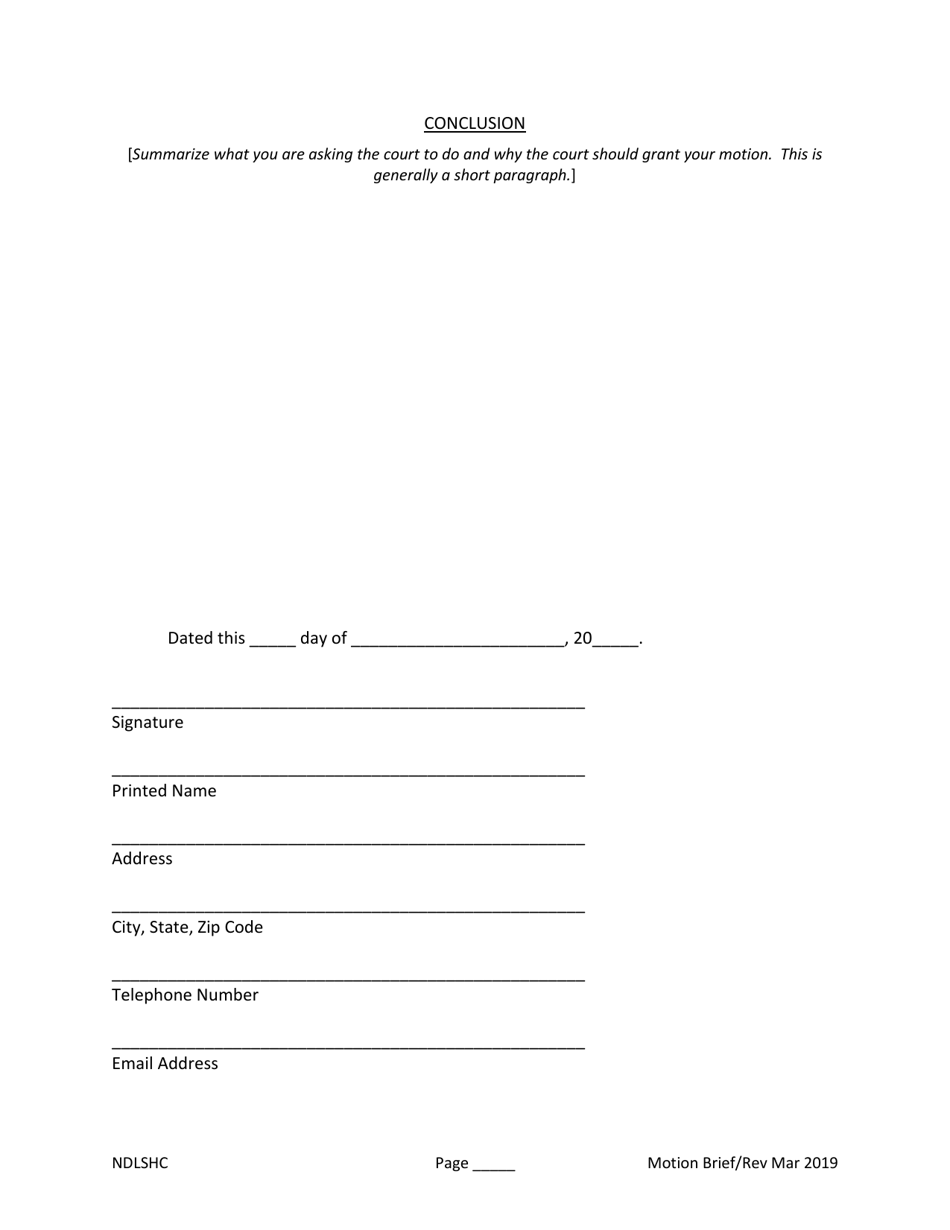 Brief in Support of Motion - North Dakota, Page 3