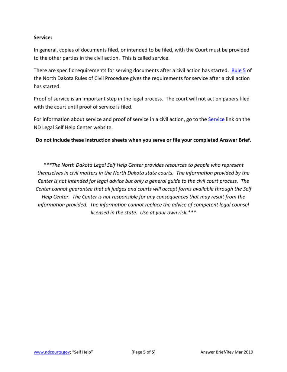 Answer Brief to Motion - North Dakota, Page 8