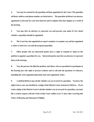 Notice of Hearing and Statement of Rights - North Dakota, Page 2