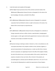 Affidavit for Service by Publication - North Dakota, Page 3