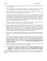 Form AEMS009 Concentrated Animal Feeding Operation (Cafo) License Transfer Application - Oklahoma, Page 2