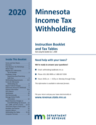 Document preview: Minnesota Income Tax Withholding - Minnesota, 2020