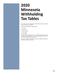 Minnesota Income Tax Withholding - Minnesota, Page 15
