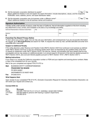 Form FTB3715 PC Domestic Corporation Request for Voluntary Administrative Dissolution - California, Page 3