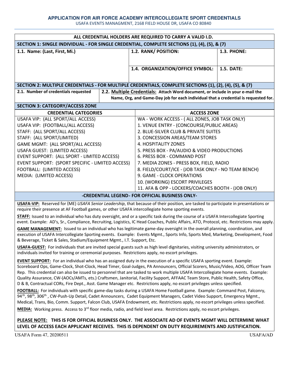 usafa fishing license