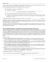 Form WH-381 &quot;Notice of Eligibility &amp; Rights and Responsibilities Under the Family and Medical Leave Act&quot;, Page 3