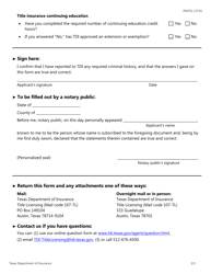 Form FINT02 Escrow Officer License Renewal Application - Texas, Page 2