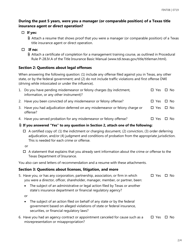 Form FINT08 Title Insurance Licensing Biographical Information - Texas, Page 2