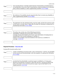 Form LAC005 Group Life Insurance Checklist - Texas, Page 11