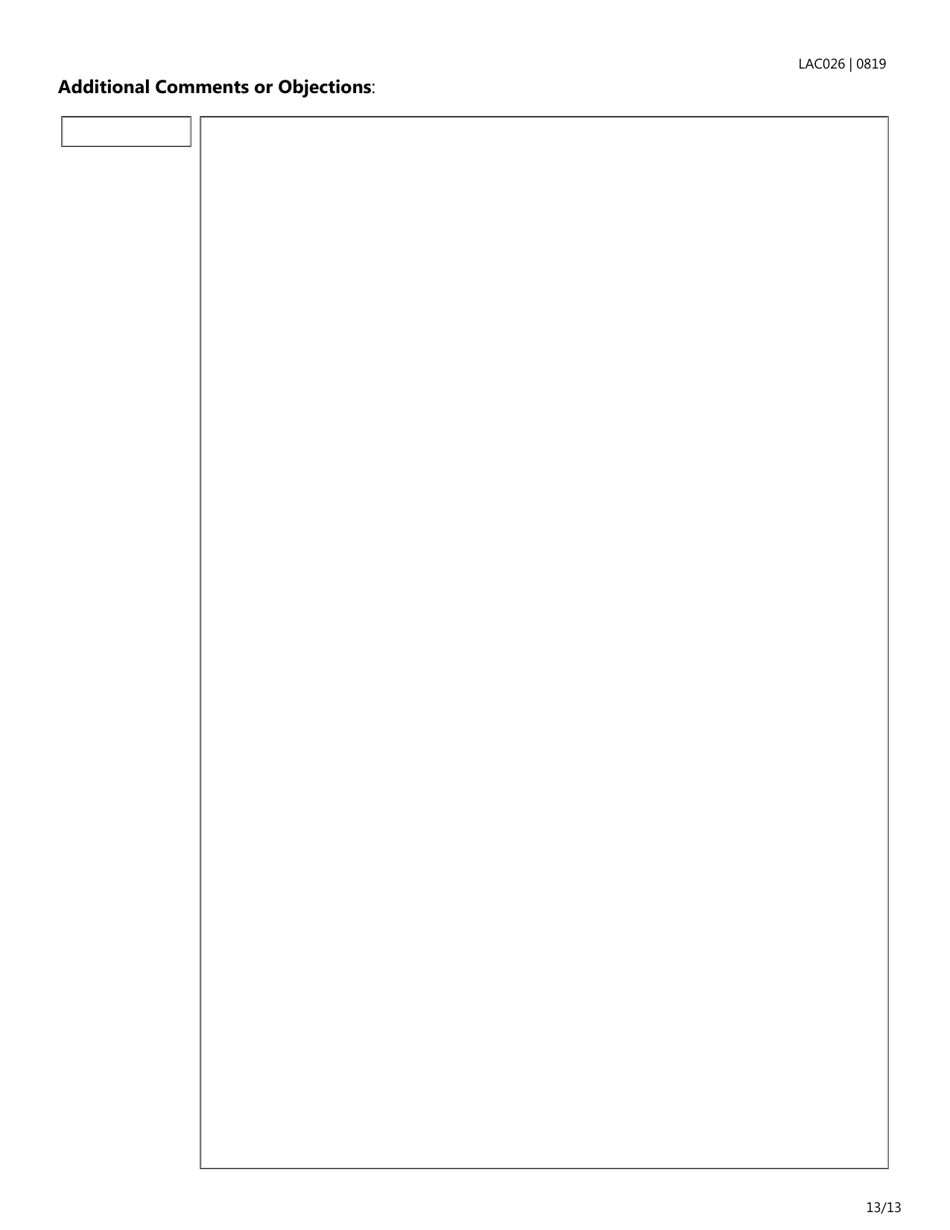 Form LAC026 Life Settlement Forms Checklist - Texas, Page 13