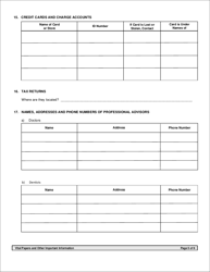 Form PSRS-1012 Vital Papers and Other Important Information - Pennsylvania, Page 5