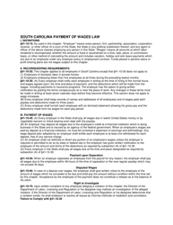 Form WCL-26 Terms of Employment Notice - South Carolina, Page 2