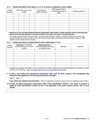 DEQ-WATER Form SWGP-VAR-05-RS General Permit for Stormwater Discharges Associated With Industrial Activity (Var05) Registration Statement - Virginia, Page 3