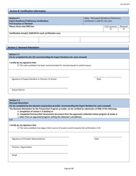 Rhode Island Educator Certification Expert Residency Preliminary Certification Application Form - Rhode Island, Page 6