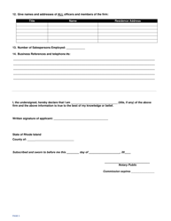 Annex Application for Motor Vehicle Dealer&#039;s License - Rhode Island, Page 3