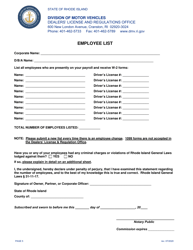Annex Application for Motor Vehicle Dealer&#039;s License - Rhode Island, Page 5