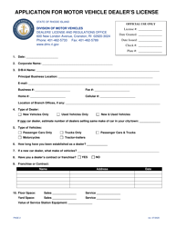 Application for Motor Vehicle Dealer&#039;s License - Rhode Island, Page 2