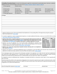 DHEC Form 1769 Retail Food Establishment Application &amp; Permit Document - South Carolina, Page 3
