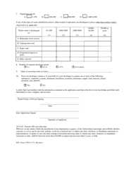 Form D (EPA Form 7550-9) National Pollutant Discharge Elimination System (Npdes) Application for Permit to Discharge - Mississippi, Page 2
