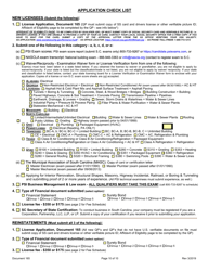 Form 165 General &amp; Mechanical Contractor&#039;s License - Initial Application - South Carolina, Page 10