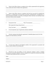 Form LETSA97 Letsa Registration Form - Texas, Page 2
