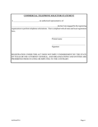 Form LETSA97 Letsa Registration Form - Texas, Page 4