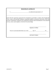 Form LETSA97 Letsa Registration Form - Texas, Page 5