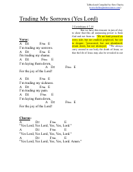 Trading My Sorrows A Chord Chart Download Printable Pdf Templateroller