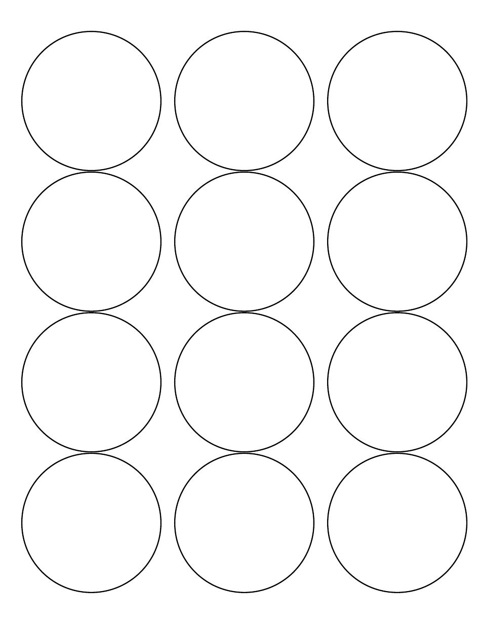 2.5 Inch Round Label Template 12 Per Page Download Printable PDF