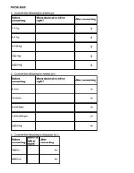 Metric Conversions Worksheets - 9th Grade, Deer Creek High School, Page 2