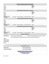 Mediation, Coaching &amp; Training Request Form - Virginia, Page 2