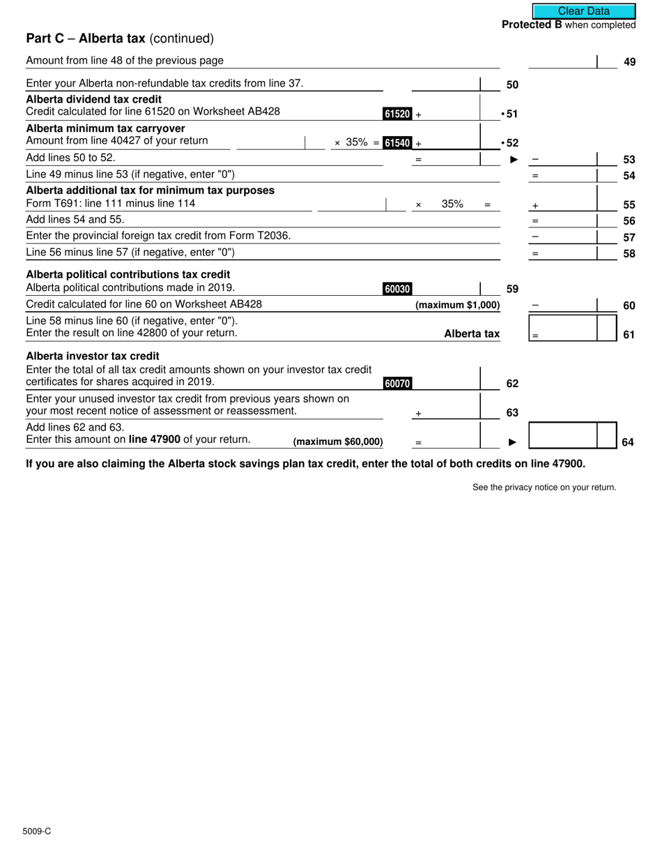 Form AB428 (5009C) 2019 Fill Out, Sign Online and Download