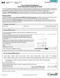 Document preview: Form RC359 Tax on Excess Employees Profit Sharing Plan Amounts - Canada