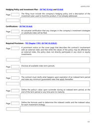 Form LAC018 Index-Linked Crediting Features Checklist - Texas, Page 3