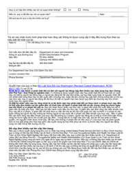 Form F416-011-319 Dosh Discrimination Complaint - Washington (Vietnamese), Page 2