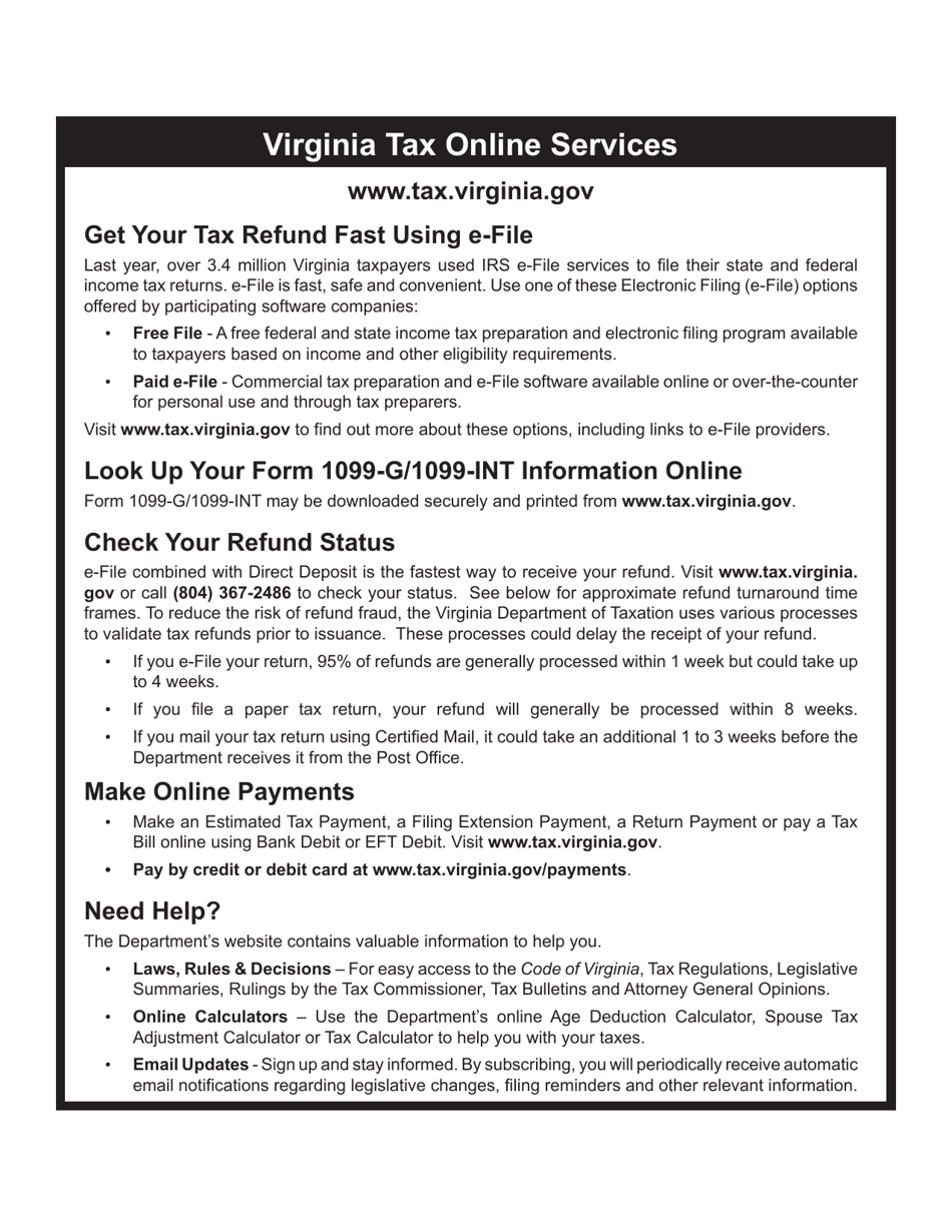 Download Instructions For Form 760py Virginia Part Year Resident Income Tax Return Pdf 2019 2258