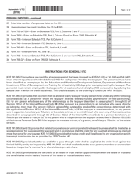 Form 42A740-UTC Schedule UTC Unemployment Tax Credit - Kentucky, Page 2