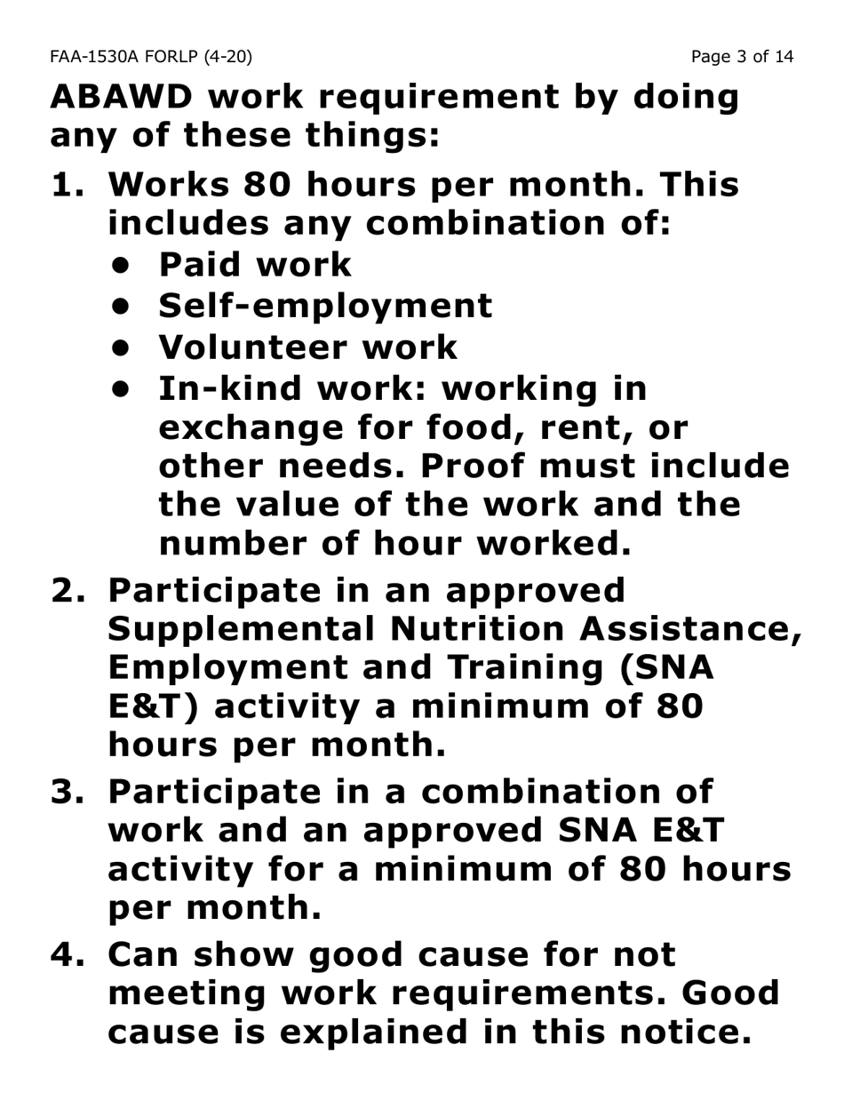 Form FAA-1530A-LP Abawd Participation and Referral Notice (Large Print) - Arizona, Page 3