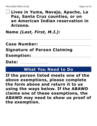 Form FAA-1530A-LP Abawd Participation and Referral Notice (Large Print) - Arizona, Page 6