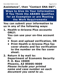 Form FAA-1530A-LP Abawd Participation and Referral Notice (Large Print) - Arizona, Page 8