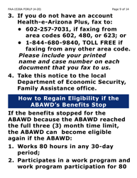 Form FAA-1530A-LP Abawd Participation and Referral Notice (Large Print) - Arizona, Page 9