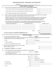 Municipal Valuation Return - Maine, Page 8