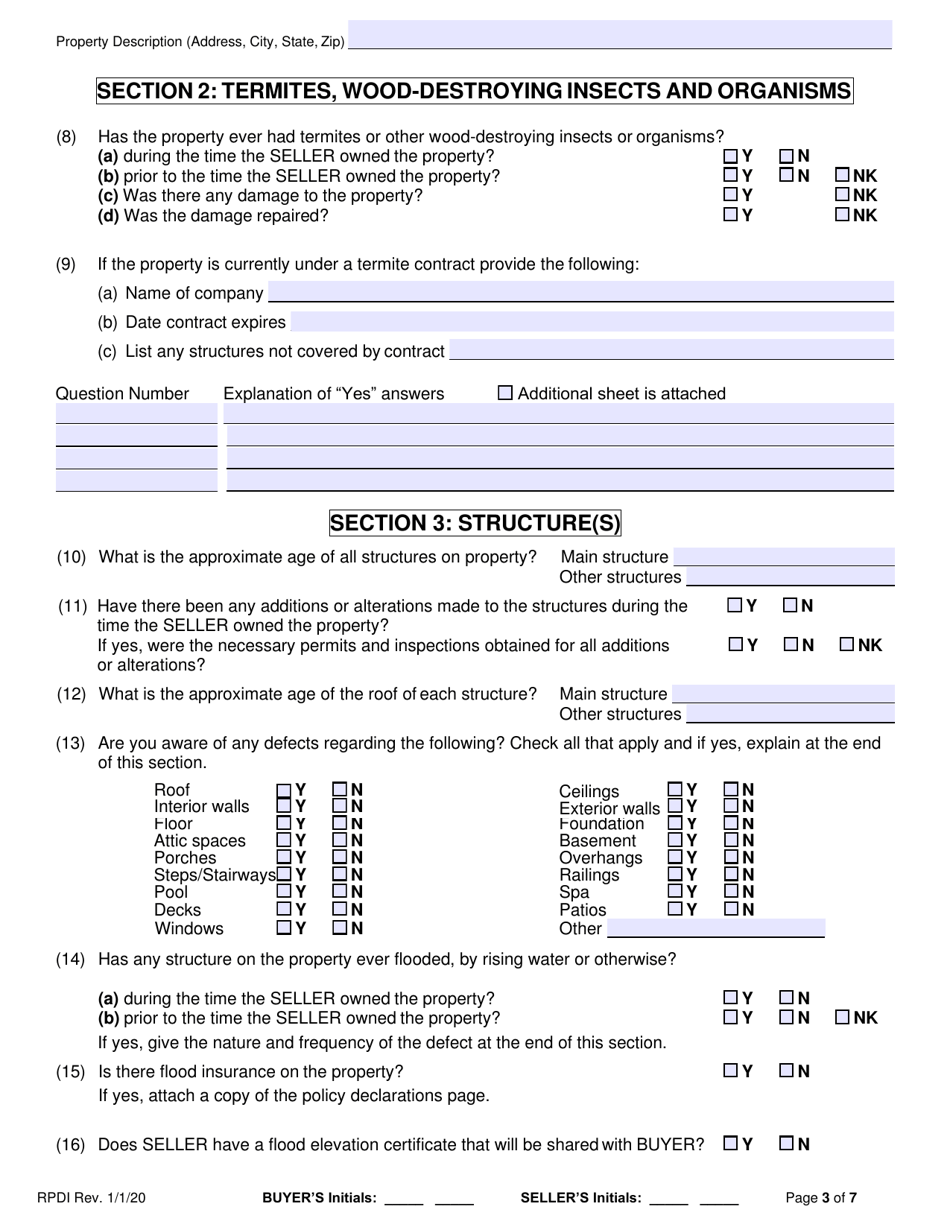 Property Disclosure Exemption Form - Louisiana, Page 5