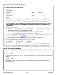 Form DEEP-CPPU-REQUEST-004 Request to Change Company/Individual Name - Connecticut, Page 2
