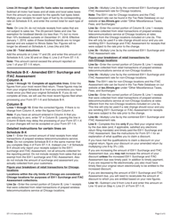 Instructions for Form ST-1-X, 003 Amended Sales and Use Tax and E911 Surcharge Return - Illinois, Page 5