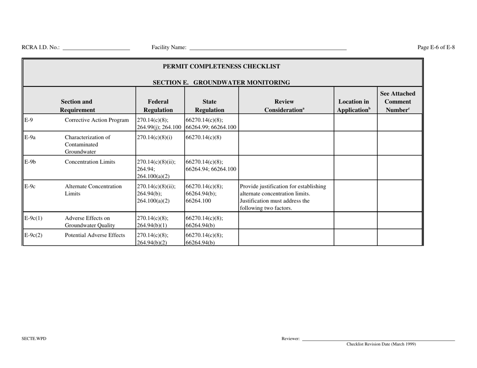 Part B Rcra Hazardous Waste Permit Application - California, Page 101