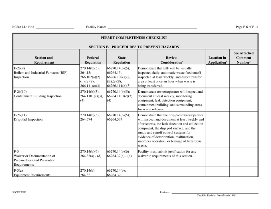 Part B Rcra Hazardous Waste Permit Application - California, Page 109
