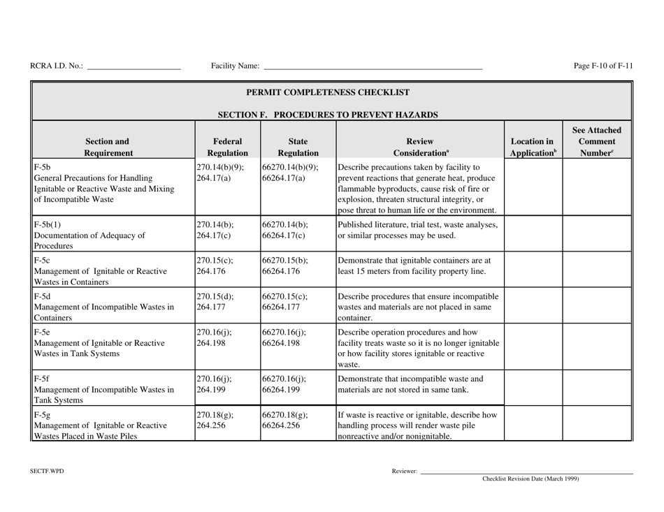 Part B Rcra Hazardous Waste Permit Application - California, Page 113