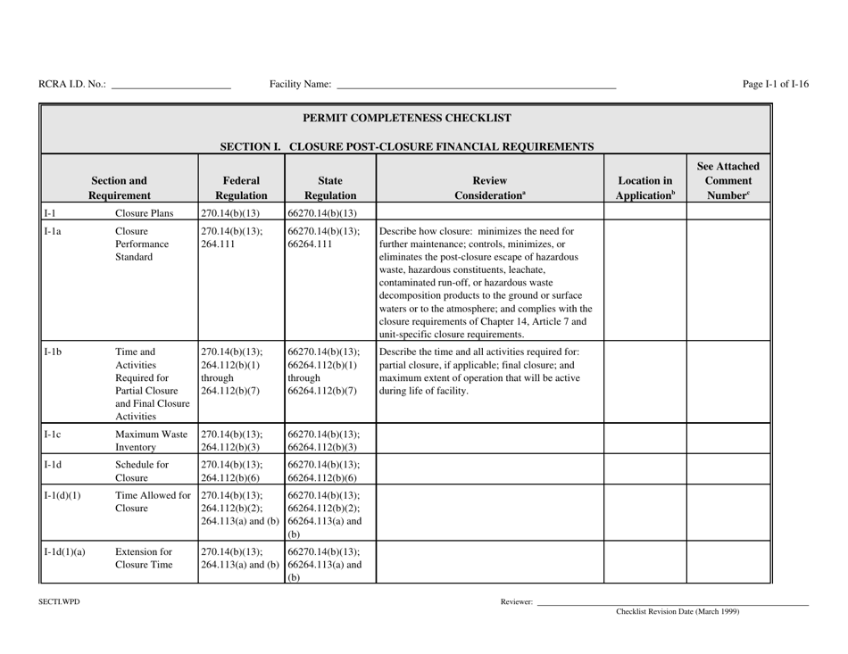 Part B Rcra Hazardous Waste Permit Application - California, Page 124